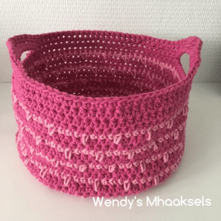 Wendy's Mhaaksels Haakpatroon Projectmandje